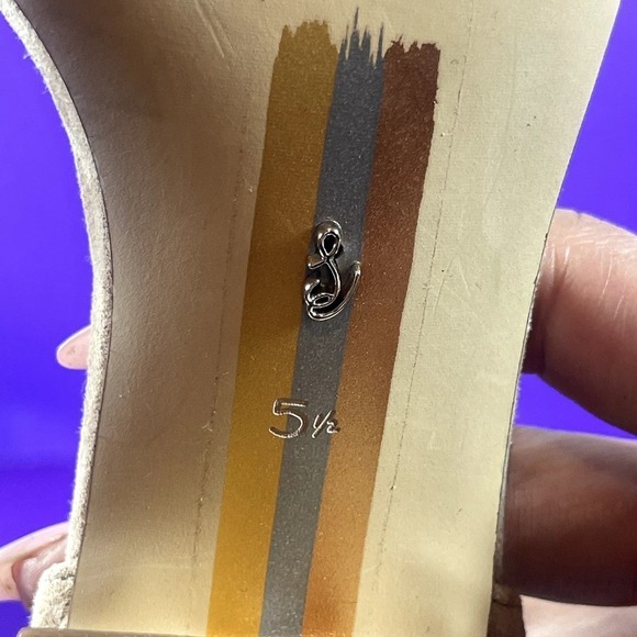 Sam Edelman Women's Tan Suede‎ Wilson Kitten Heel Sandals Shoe Size 5.5 - Picture 7 of 7